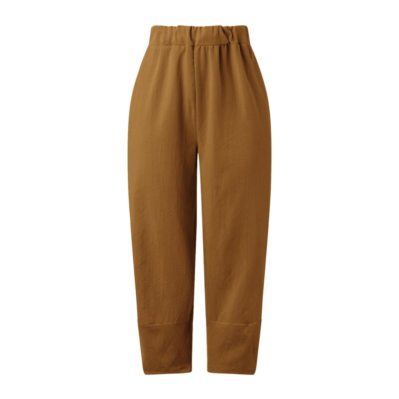 Men's Cotton Linen Pants Male Autumn New Breathable Solid Color Linen Trousers Fitness Pocket Pencil Pants M-4XL 2023 Autumn