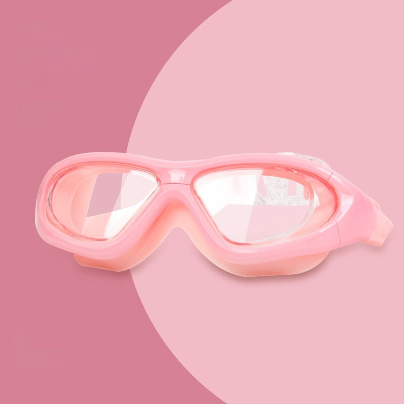 2022 kinder Brille Jungen Wasserdicht und Anti-fog-HD Schwimmen Gläser Mädchen Big Box Schwimmen Kappe Schwimmen Brille set Kinder