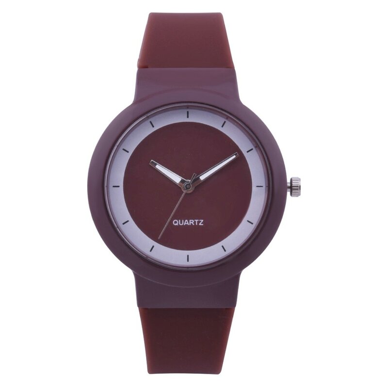 สีขาวนาฬิกาแฟชั่นสำหรับผู้หญิงซิลิโคนวง Quartz นาฬิกาข้อมือสตรีนาฬิกาควอตซ์นาฬิกาข้อมือ Relogio Feminino Reloj