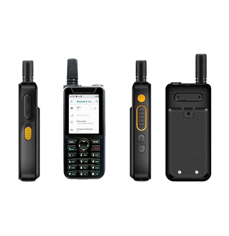 Ansecu 4G T59วิทยุเครือข่าย Android 9.0 WiFi GPS ปลดล็อค LTE/WCDMA/GSM โทรศัพท์มือถือทำงานร่วมกับ REAL-PTT zello