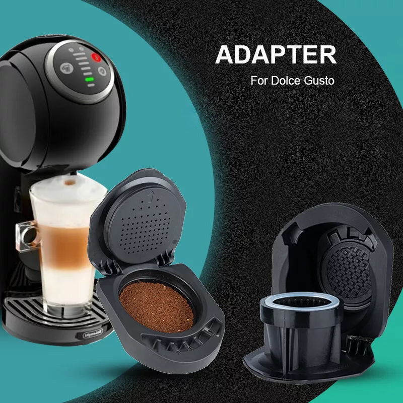 ICafilas Adapter für Dolce Gusto PICCOLO XS/Genio S Maschine Wiederverwendbare Kapsel Nachfüllbar Cafetera Expreso Kaffee