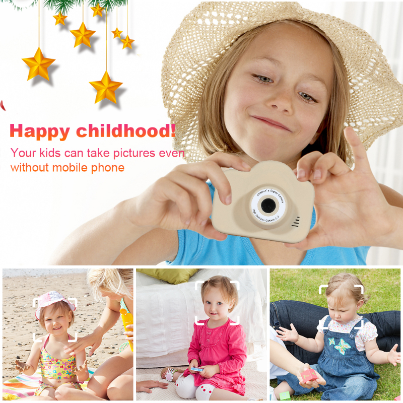 Mini cámara Micro HD para niños, cámara Selfie para niños, juguete, videocámara Digital portátil, carga USB, regalos de cumpleaños