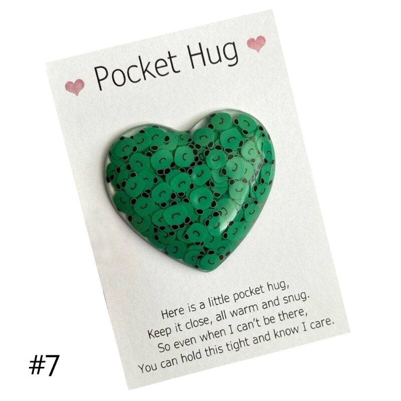 Mini Heart Pocket Hug ตกแต่งพร้อมข้อความแสนอบอุ่นถึง Hug Whoever 270F