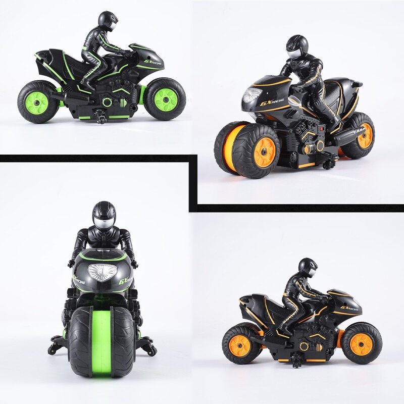 รีโมทคอนโทรล2.4G ของเล่นรถจักรยานยนต์เด็ก Mobil Rc ของเล่นกลางแจ้ง Rc Drift Stunt Off-Road รถจักรยานยนต์3 4 5 6เด็กรถแข่งรถของเล่นของขวัญ