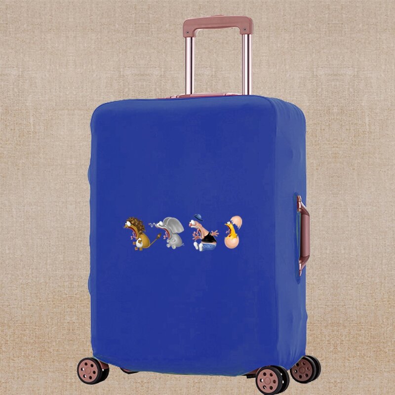 กระเป๋าเดินทางฝากระเป๋าถือเดินทางพิมพ์ลายการ์ตูนสำหรับกระเป๋าเดินทางขนาด18-32นิ้วอุปกรณ์เสริมกระเป๋าเดินทางมีล้อเข็นเคสป้องกัน