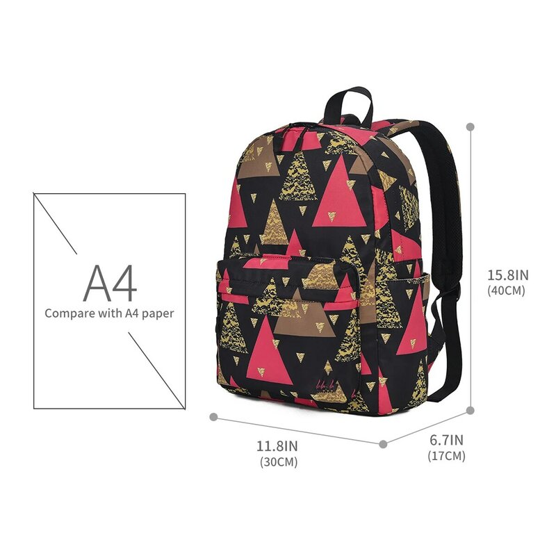 حقيبة ظهر مدرسية بأوراق قيقب وفروع وطيور بتصميم للمراهقات والطلاب ، حقيبة سفر غير رسمية للنساء