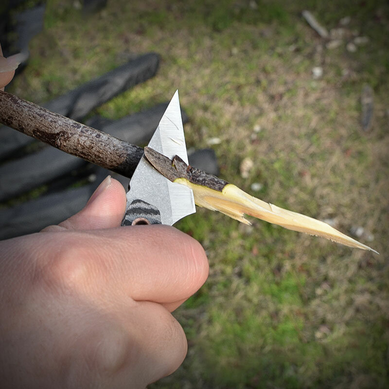 Przenośny wysokiej twardości EDC odkryty mały nóż prosty ostry samoobronny kil Mini nóż