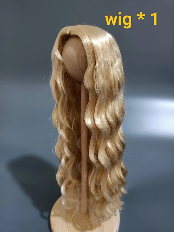 Leite de seda longo cabelo encaracolado BJD peruca, acessórios boneca, Bjd, DD, SD, MSD, 1/3, 1/4, 1/6, nenhuma boneca