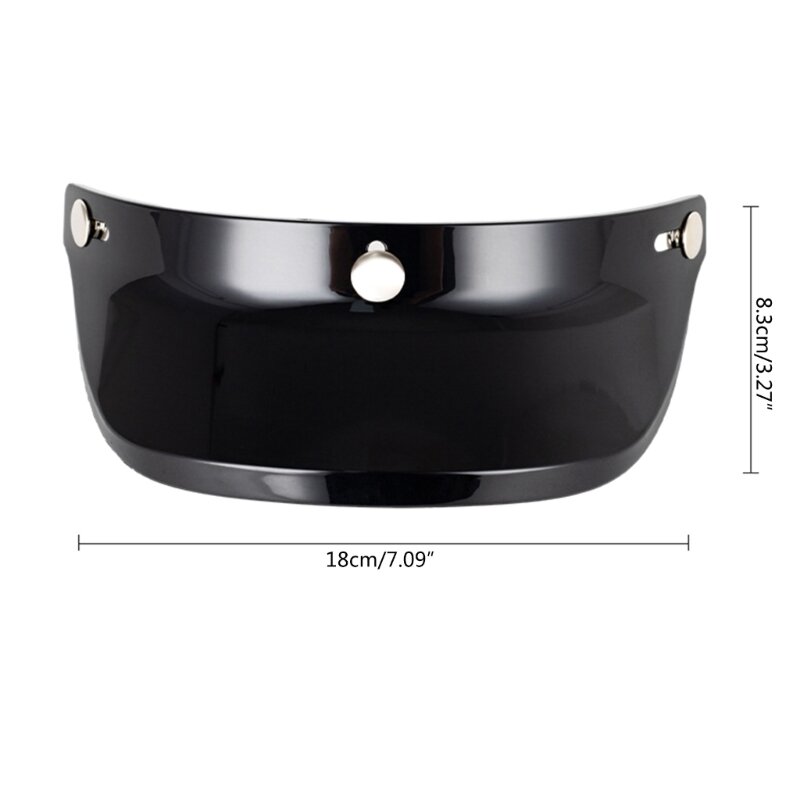 3 drukknop vizier schild lens vizier opklapbaar windscherm voor motorhelm dropship