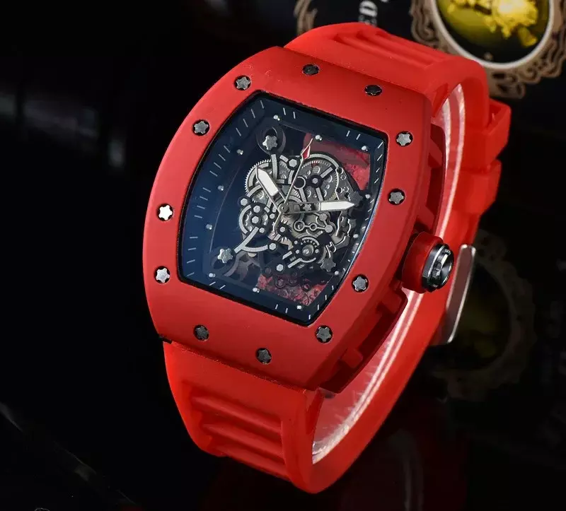 RM-reloj deportivo de lujo para hombre, cronógrafo de cuarzo con simulación de fecha, estilo militar, resistente al agua, 2024
