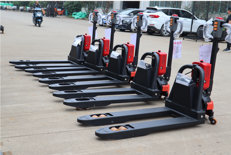 MINI elektryczne wózki paletowe cena ELEP-15Ali3 1500Kg 1800kg 2000kg 1.5t moc baterii litowej jack