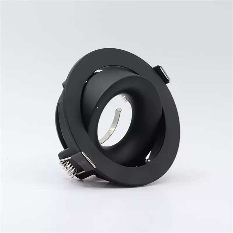 JOYINLED Round Surface Mounted Black Recessed Led Ceiling Downlight Fittings Fixture MR16 GU10 Bulb Holder Frame For Room