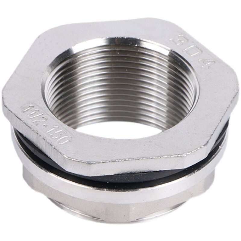 1/4" 3/8" 1/2" 3/4" 1" 1-1/2" 2" BSP Female 316 304 Stainless Steel Pipe Fitting Water Tank Hole Drainer Connector Coupler