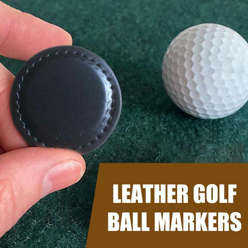 Маркер для игры в гольф, круглый маркер для игры в гольф, магнитные портативные маркеры для мячей для гольфа, компактные маркеры для соревнований с мешком для гольфа