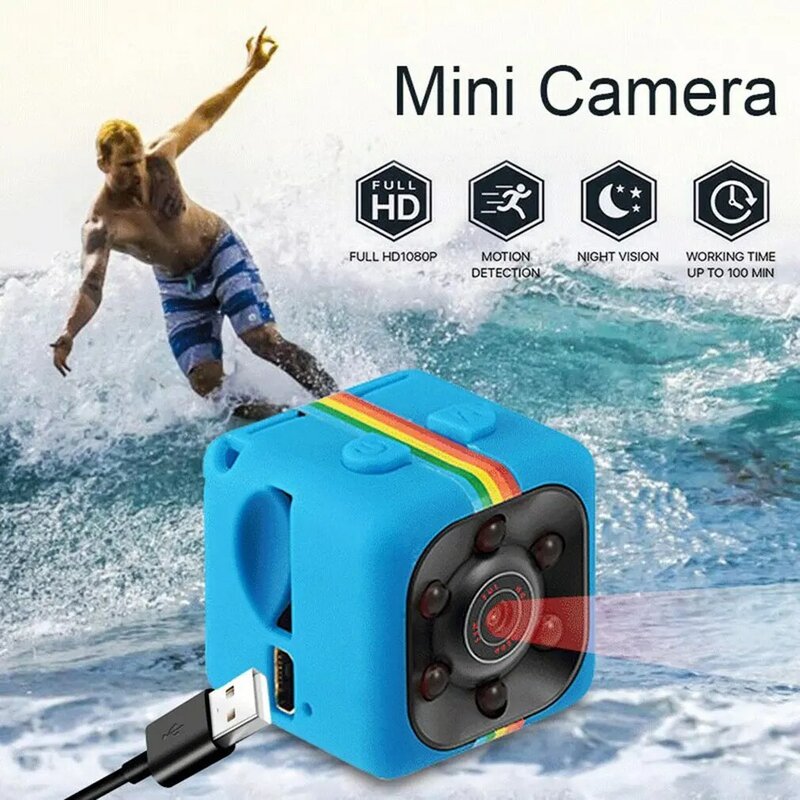 Mới 1080P SQ11 Camera Mini HD Cảm Biến Tầm Nhìn Ban Đêm Máy Quay Chuyển Động Đầu Ghi Hình Micro Có Thể Điều Chỉnh Máy Ảnh Thể Thao DV Video Nhỏ camera Cam