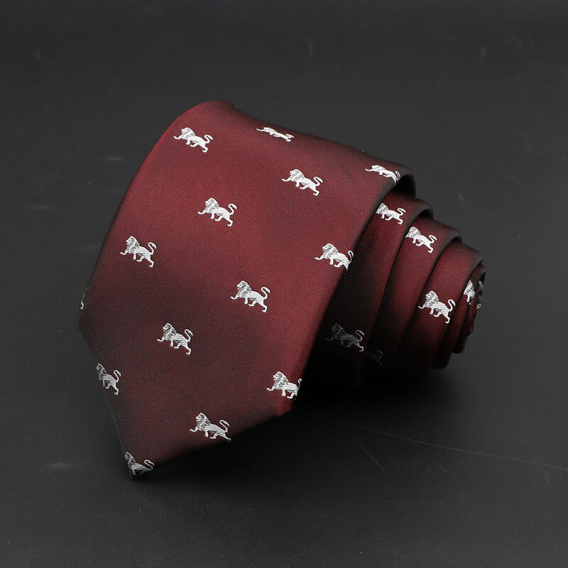 Cravatta da uomo classica cartone animato frutta animale motivo floreale cravatta Jacquard accessori abbigliamento quotidiano cravatta regalo per la festa nuziale