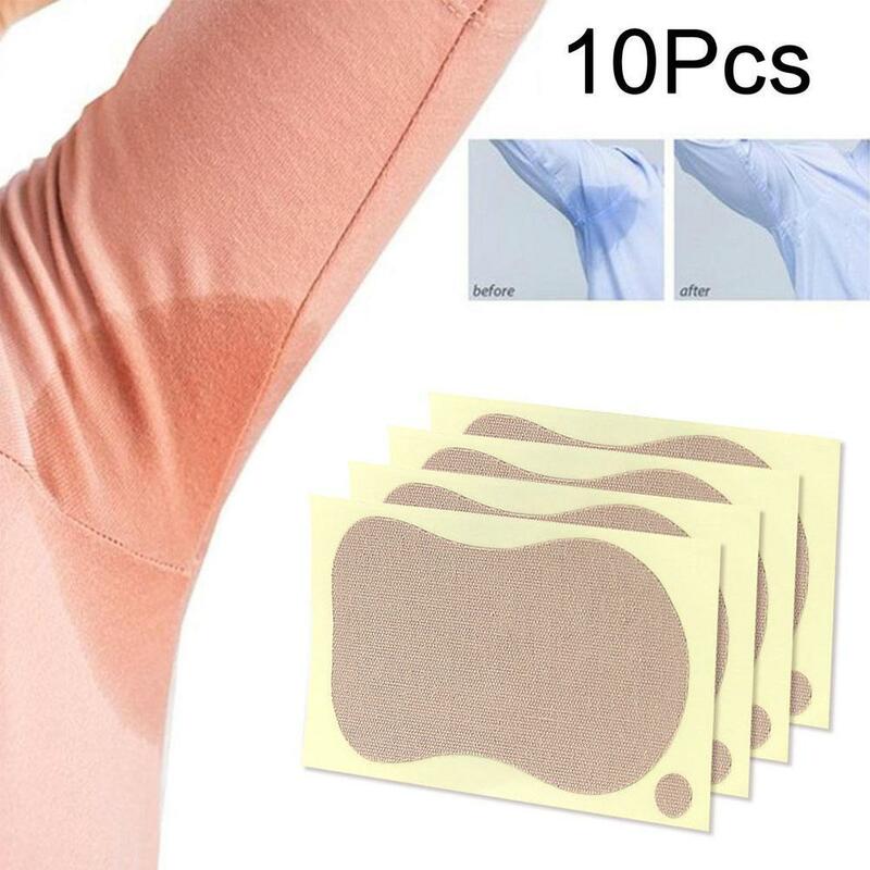 10Pcs Zweet-Absorberend En Deodorant Patch Voor Oksels Zolen Oksel Zweet Absorberende Pad Anti Transpiratie Voet Sticker Patch