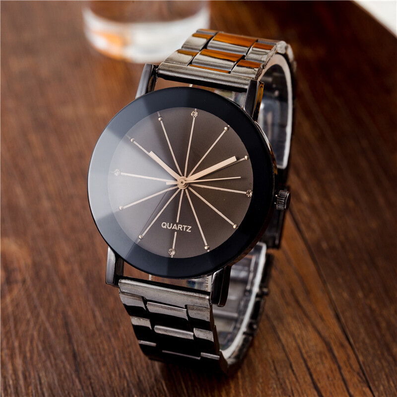 Reloj de pulsera de cuarzo para Hombre, cronógrafo de aleación negra, Original, de lujo, informal, precio barato, envío directo, 2020