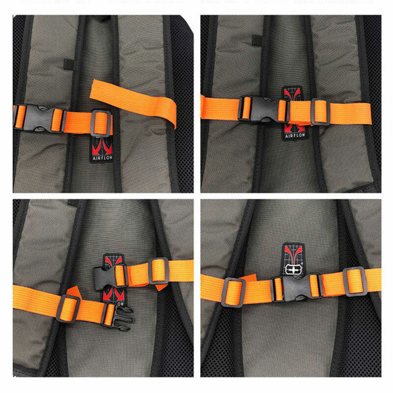 Regulowany plecak pasek na ramię dla dorosłych/dzieci pas mocujący pasek antypoślizgowy wytrzymały pas piersiowy akcesoria do toreb