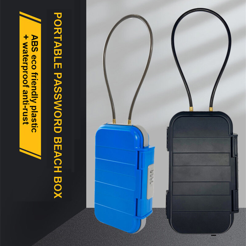 Safe Lock Box Draagbare Safe Case Met Touw Outdoor Camp Hiking Sport Gym Security Opbergsleutel Box