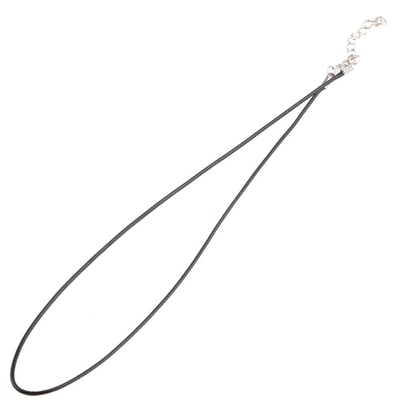 Y1UB Многофункциональное черное ожерелье, резиновый шнур с застежкой, 18 дюймов, цепочка с застежкой «сделай сам»