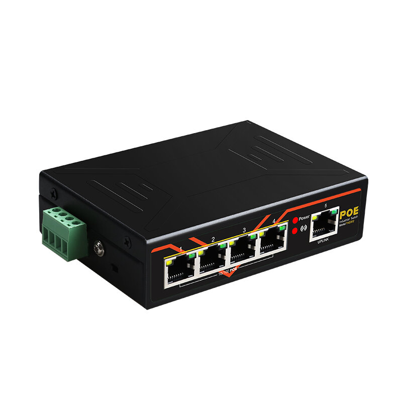 5 Ports POE switch 10/100Mbps Industrie grade Schnelle Ethernet Schalter Din-schiene Typ Netzwerk schalter