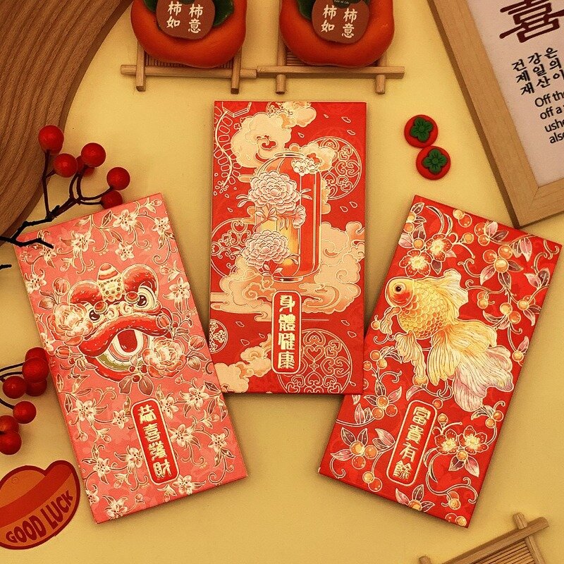 2024 New Red Envelope, Creative High-end National Style Long Spring Festival Lucky Money Red Envelope