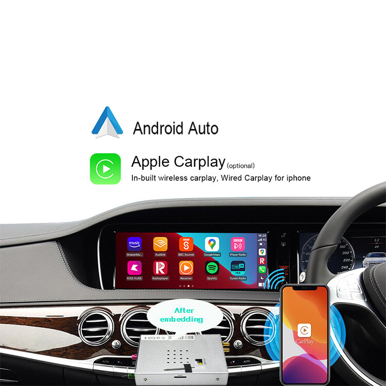Android Video Giao Diện Cho Benz A/B/CLA/GLA/GLB/GLC/EQC Carplay Tự Động screentouch 4G WIFI GPS Dẫn Đường