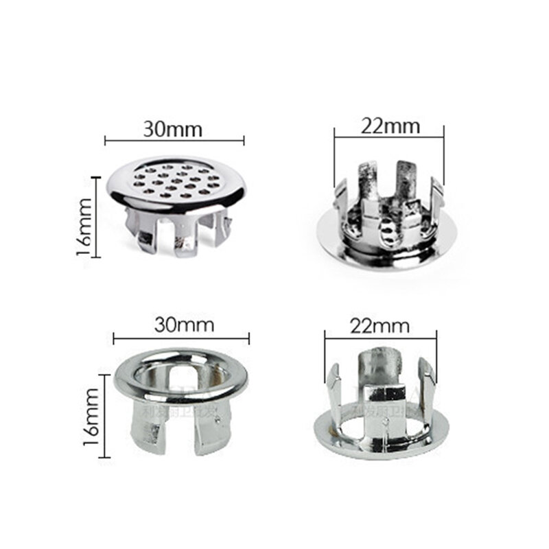 1/5 sztuk/zestaw Kitchen Sink Basin Plug Hole przepełnienie pierścień Mesh pierścień Hollow pierścień z tworzywa sztucznego
