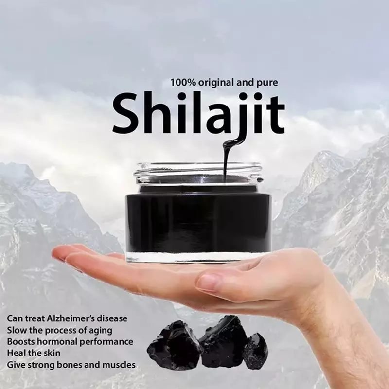 Pâte de Shilajit biologique de l'Himalaya, Trace napsoyTrace, 152 Supplément, Crème Xilaizhi, Vente en gros, 30g, 100%