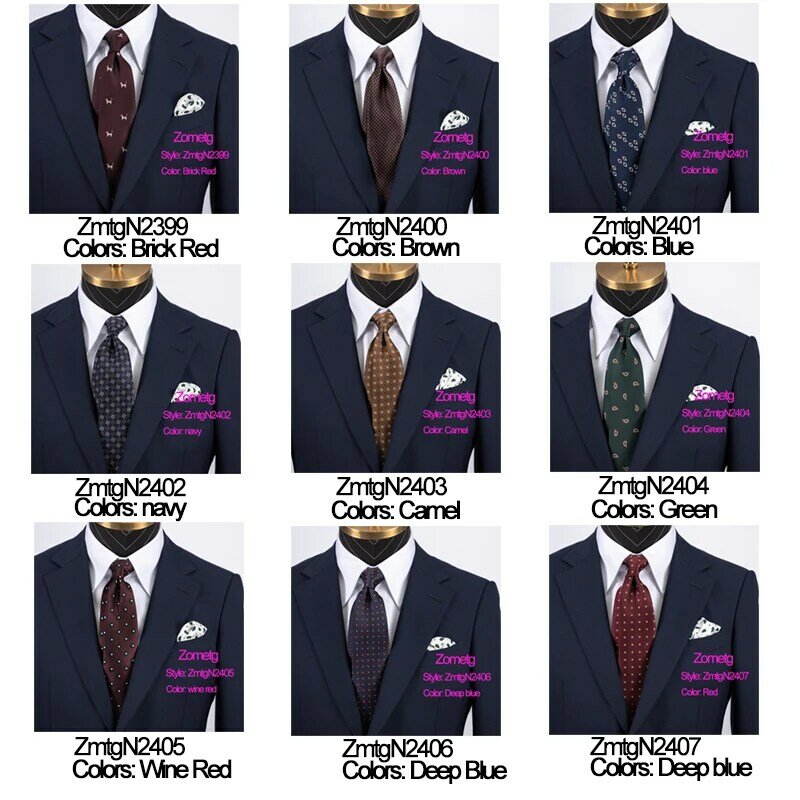 Мужской галстук 9 см, деловой ГАЛСТУК, мужской галстук, модный галстук, свадебные галстуки, лучший мужской галстук, мужской галстук, коричневый галстук Zometg