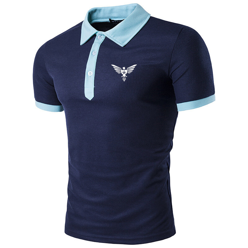 Letnia męska koszulka Polo z odzież sportowa krótkim rękawem koszulka z kołnierzykiem luźna moda koszulka Polo marki HDDHDHH
