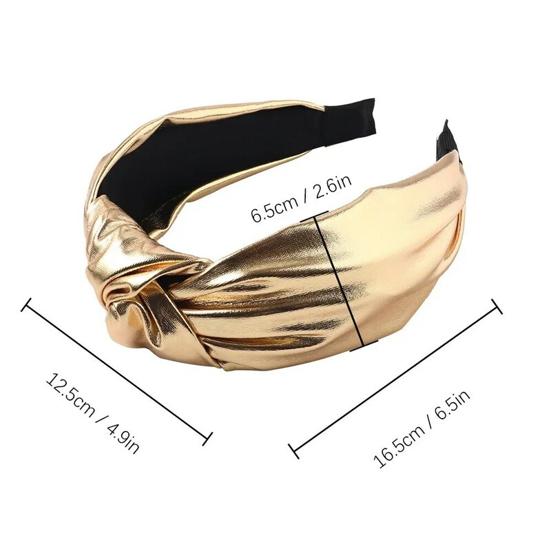 New Fashion girl Cloth cross European and American Simple ins solid color shiny Hairpin for Women Hair Accessory