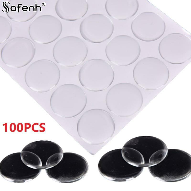 100pcs/sheet 25mm Round Dome 3D Crystal Resin Self Adhesive Patch Dots Label Clear Epoxy Stickers For Bottle Caps Crafting DIY