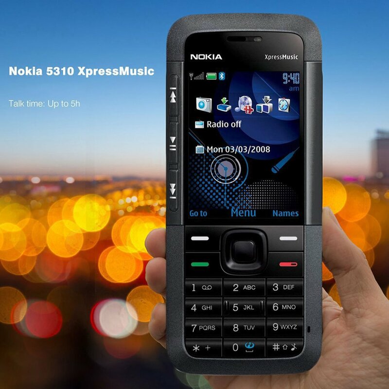 Ponsel Baru 2022 untuk Nokia 5310Xm C2 Gsm/Wcdma Kamera 3,15 MP Ponsel 3G untuk Ponsel Keyboard Anak Senior Ponsel Ultra-tipis