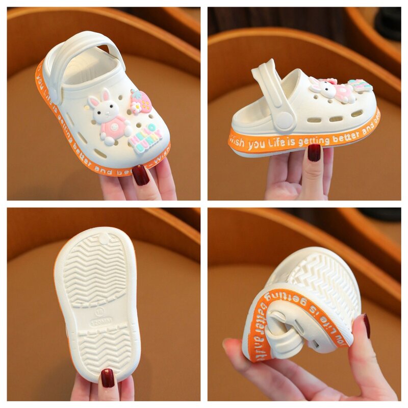 Animali simpatici sandali del fumetto scarpe estive per bambini neonate pantofole per bambini suola morbida scarpe da principessa antiscivolo scarpe da spiaggia
