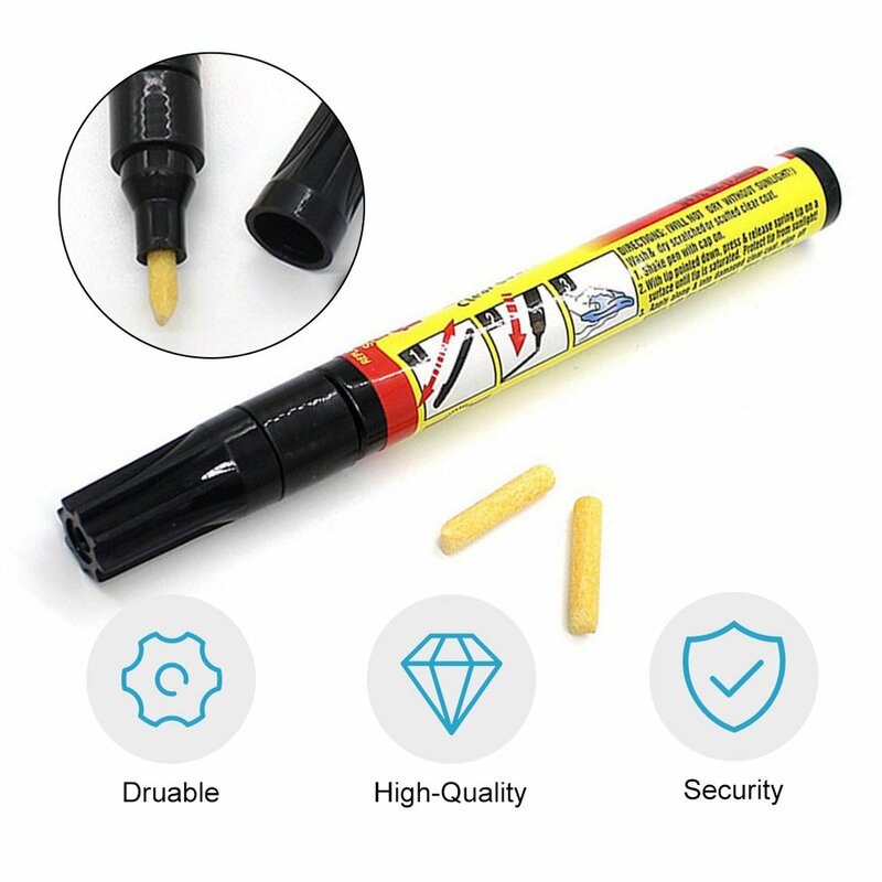 قلم لإصلاح الخدوش في السيارة قلم لطلاء الرسام يعمل باللمس قلم لإصلاح السطح أداة احترافية لإزالة الخدوش ومزيل أي لون للسيارة