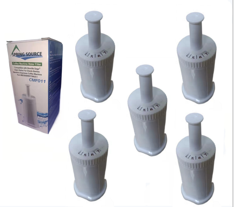 Filtro de agua para cafetera, Compatible con máquinas de Espresso Breville Sage Oracle Touch, Barista, Claro Swiss, BES878,Bes008