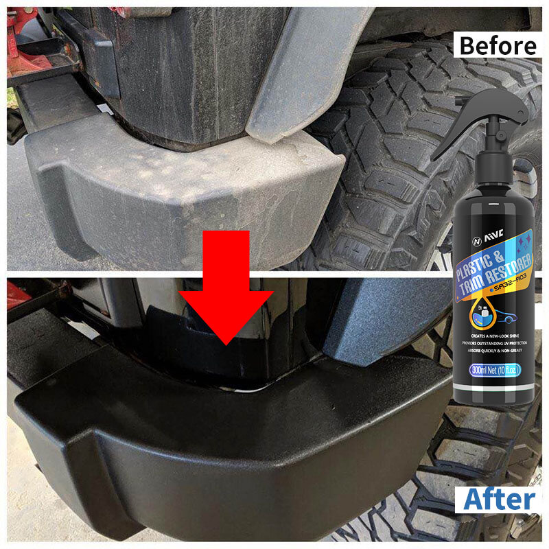 Restorer per finiture in gomma plastica per auto Aivc Back To Black Gloss tipo di rivestimento Spray polacco parti esterne Renovator Clean Car Detailing
