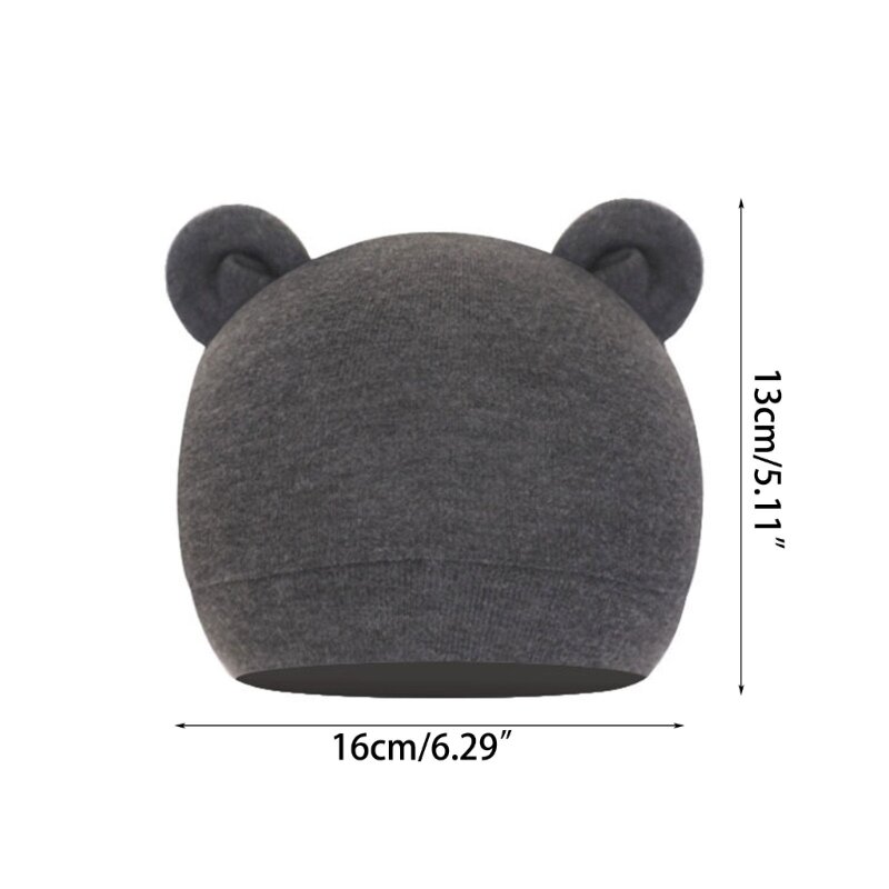 قبعات قطنية لحديثي الولادة للفتيات الصغيرات قبعة الدب اللطيفة قبعات دافئة