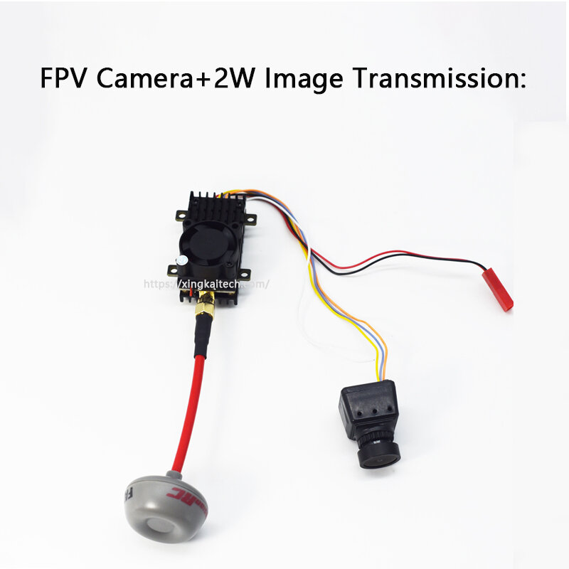 Kamera FPV nirkabel, Monitor jarak jauh 5.8G 2W FPV nirkabel VTX + Caddx 1200TVL FPV 4.3 inci dengan DVR 5.8Ghz 40CH penerima untuk Drone RC FPV