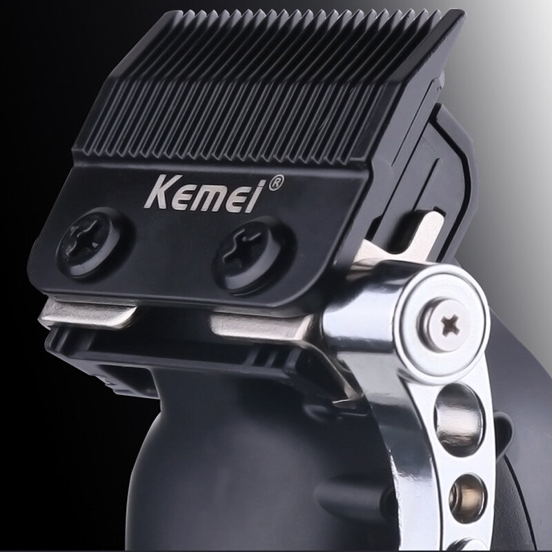 Kemei Professional Hair Clipper For Men Adjustable Cordless Electric Hair Trimmer Rechargeable Hair Cutting Machine Lithium