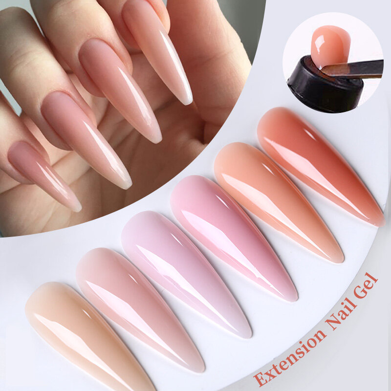 UR SUGAR 15ml Gel di estensione rapida rosa bianco colore nudo smalto per unghie smalto Semi permanente Gel UV LED Soak Off Manicure