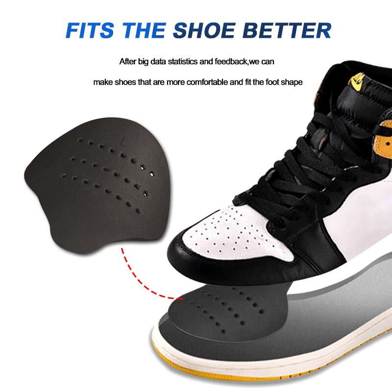 Sneakers Anti Lipatan Pelindung Lengkung Topi Kaki Perenggang Sepatu Pembentuk Expander Busa Anti Lipat Kotak Pelindung Sepatu