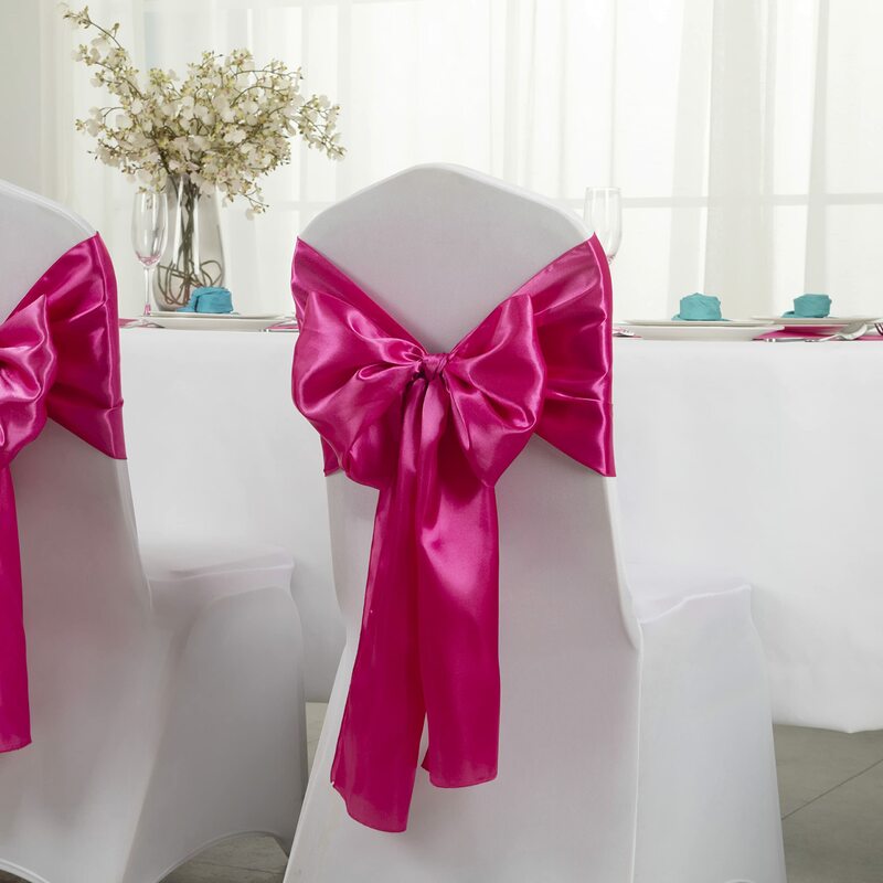 6 Pack Satin Table Runner 12 x 108 Inch, Smooth Table Runners for Wedding Banquets Birthday Party