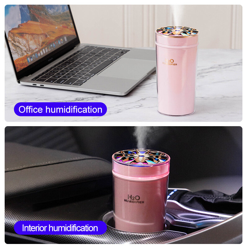 300ml Wireless Car Air Humidifier Timing Auto-off USB Diffuser Portable Car Humidification Mist Maker Equipment for Bedroom Auto
