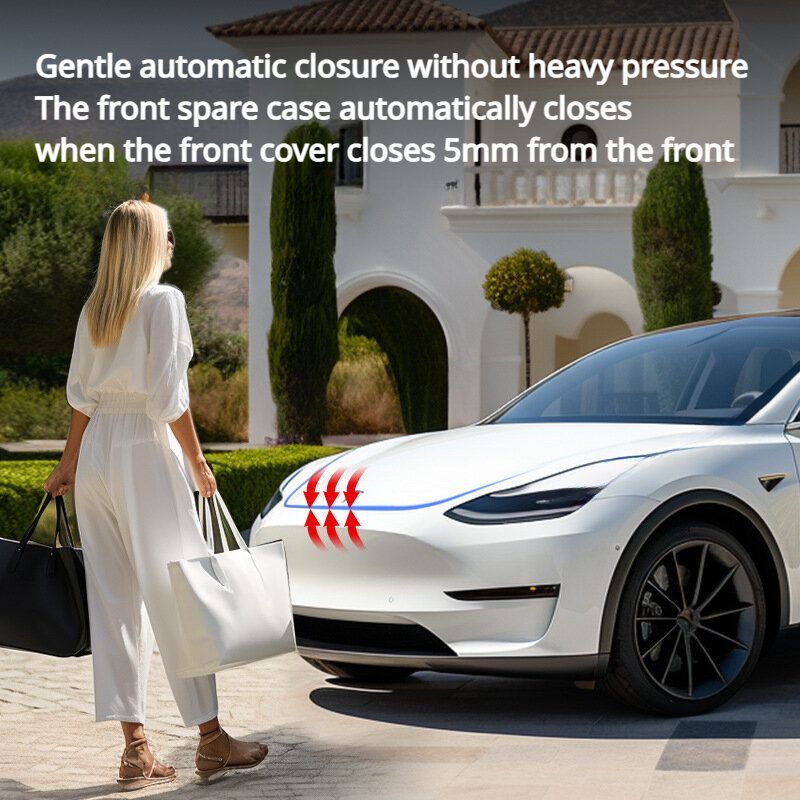 Для Tesla новая модель 3 + Highland передний багажник Электрический замок мягкий закрытый Электрический Всасывающий замок для модных адсорбционных аксессуаров