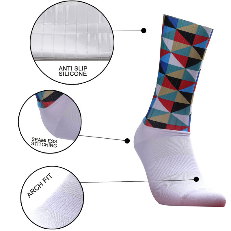 Bicycle Outdoor Women High Men Quality Road Cycling Socks Socks Brand Racing Bike Compression Sport Socks Calcetines Ciclismo