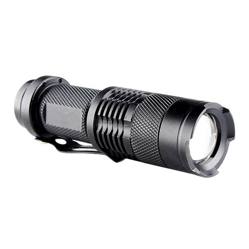 Linterna Led UV con detección de efectivo, lámpara violeta con 3 modos de Zoom, para pilas AA/14500, 395nm