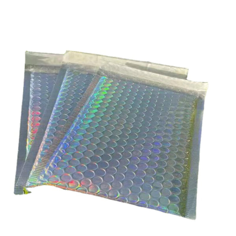 10Pcs/Lot Bubble Mailers Aluminized Bags Laser Envelope Self Seal Postal Gift Packaging Bags Book Shipping Package Colorful Bags